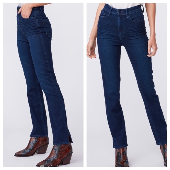PAIGE Denim - PAIGE Cindy High Waist Ankle Straight Leg Jeans 26